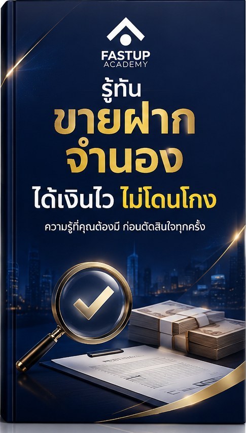 ปกอีบุ๊กเล่ม 1 รู้ทันขายฝาก–จำนอง ได้เงินไว ไม่โดนโกง ฉบับเจ้าของทรัพย์